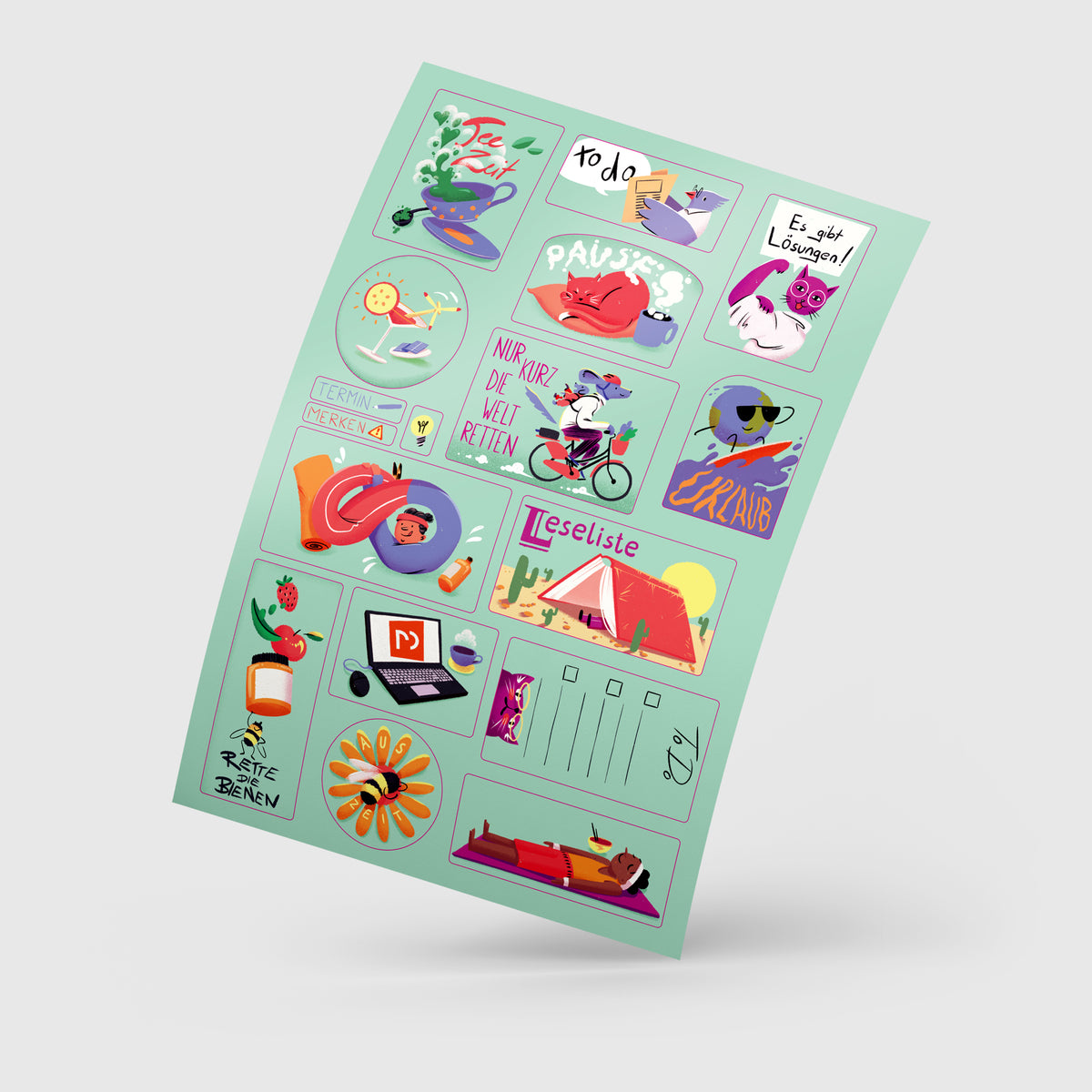 Sticker »Notizen«